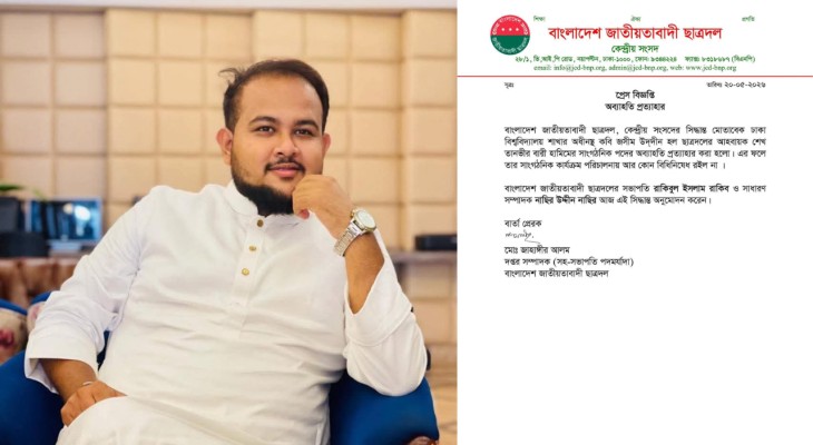 ঢাবি ছাত্রদল নেতা হামিমের অব্যাহতি প্রত্যাহার